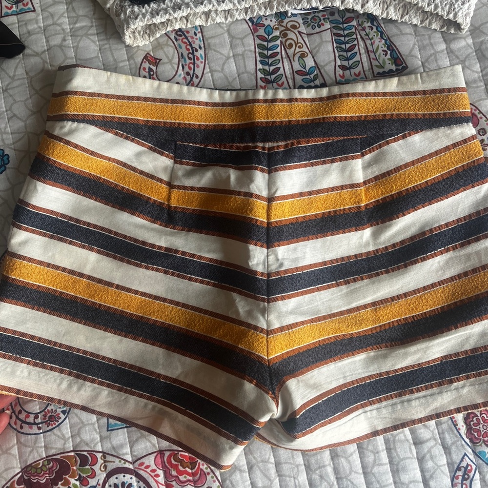 Marciano Yellow and Black High Waist Shorts - Picture 3 of 3